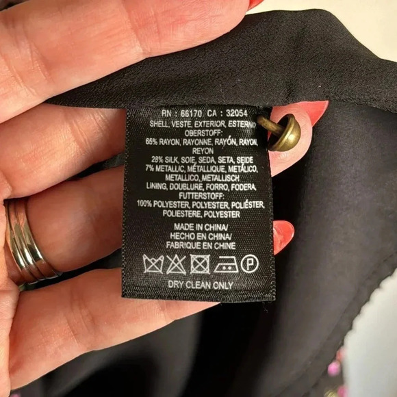 Moulinette Soeurs Linnea Velvet Metallic Swing Dress Size Large - Picture 6 of 12